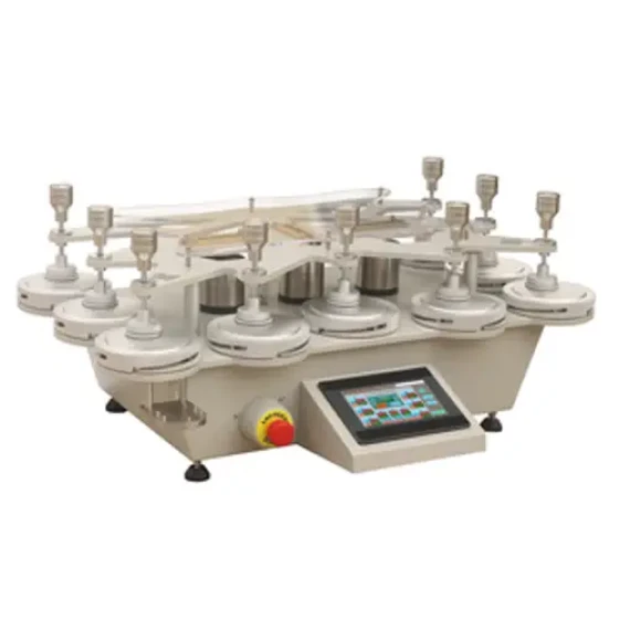 NADE YG401-9 Martindale Abrasion Pilling Tester for Woven Knitted Fabrics 9 Head Fabric Textile Abrasion Resistant Tester