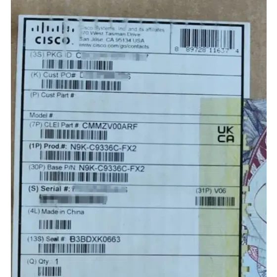 N9K-C9336C-Fx2 Nexus 9300 Series 36P 40/100G Qsfp28