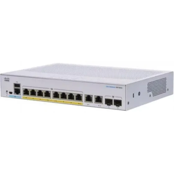 Cisco (Cbs350-8Mgp-2X-Au) Cbs350 Managed 2-Port 2.5Ge 6-Port Ge Poe 2X10G Com