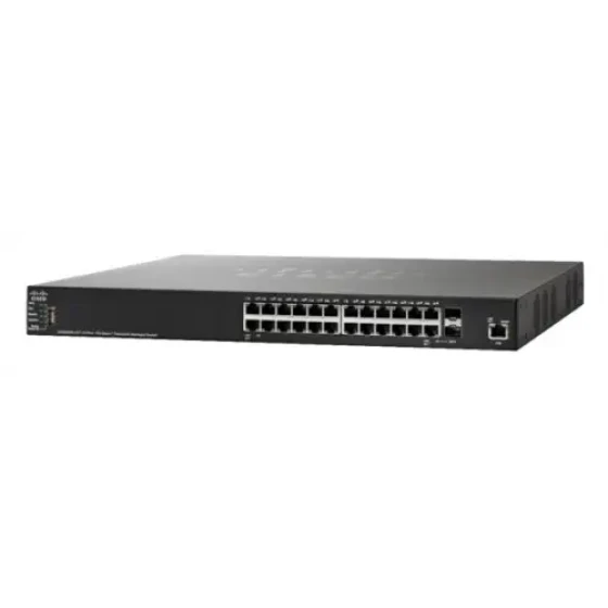 Conmutador de red gestionado apilable Cisco Sg350Xg-24T de 24 puertos 10Gbase-T.