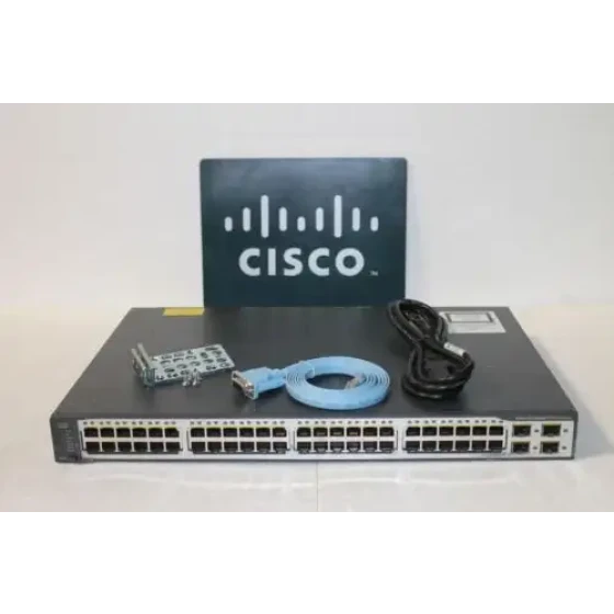 Cisco 3750 V2 48Ts Ws-C3750V2-48Ts-E 48 Port Catalyst Switch Ws-C3750-48Ts-E