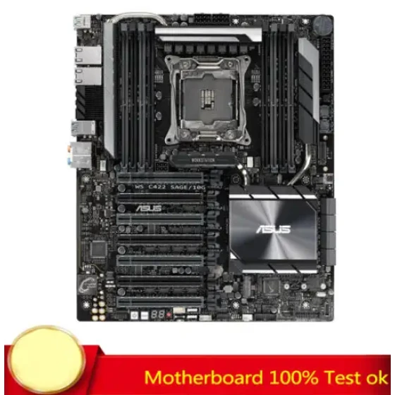 Per Asus Ws C422 Sage/10G Server Scheda Madre Supporta 128Gb Ddr4 Lavoro