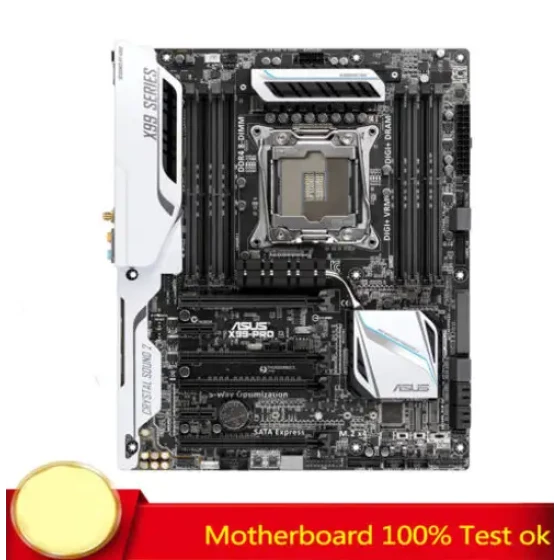 For Asus X99 Pro Motherboard Supports E5 V3 V4 Ddr4 128Gb Lga2011 Work