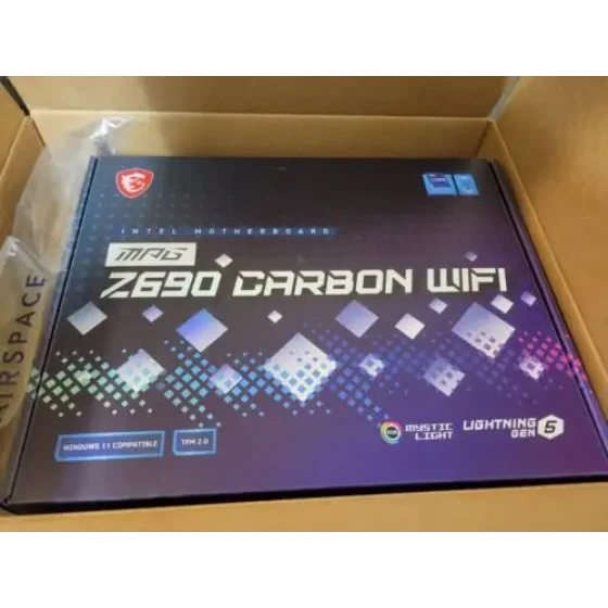 Msi Mpg Z690 Carbon Msi Mpg Z690 Carbon Wifi Wifi Ddr5 Lga 1700 Intel Z690 Sata 6Gb/S Atx Intel Motherboa