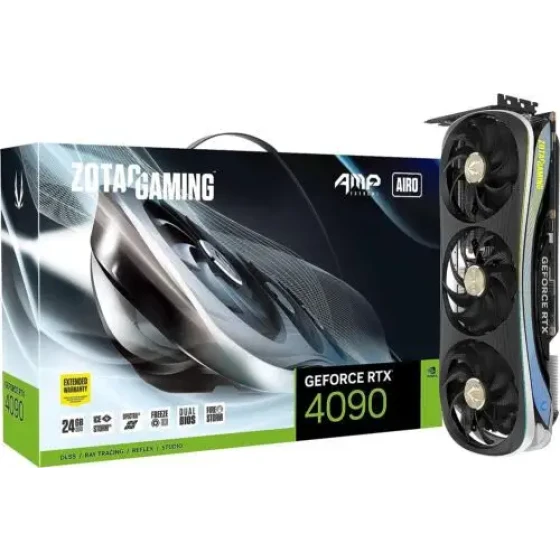 Zotac Rtx 4090 Amp Extreme Airo 24Gb Gddr6X Graphics Card