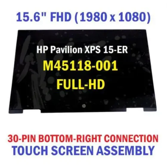 M45118-001 Fhd Lcd Display Touchscreen Montage Hp Pavilion X360 15-Er0Xxx
