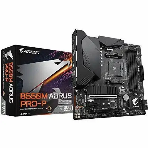 Gigabyte B550M Aorus Pro-P Scheda Madre Microatx [Chipset Amd B550]
