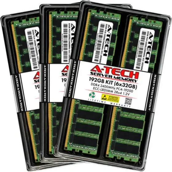 192Gb 6X 32Gb Pc4-2400 Lrdimm Asus Z10Pp-D24 Memory Ram