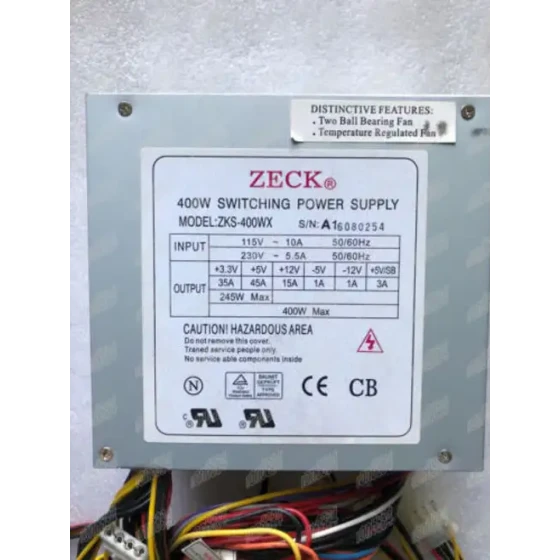 Zks-400Wx Power Supply 115/230V With -5V And -12V Zks-400Wx