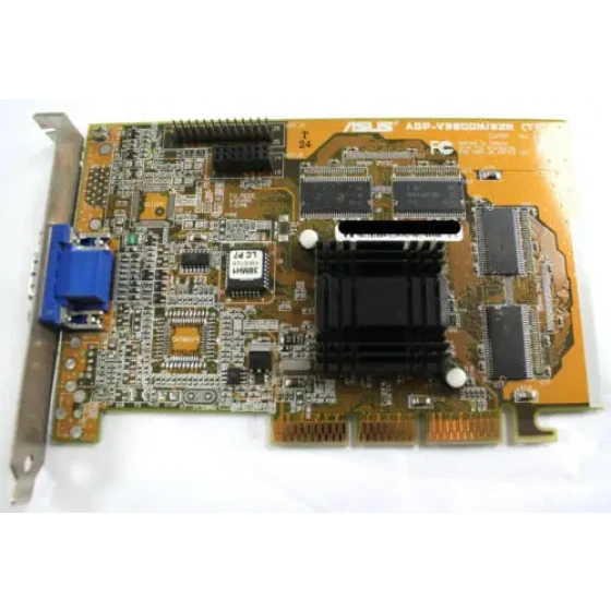 Asus Agp-V3800M/32M Nvidia Riva Tnt2 32Mb Agp Video Graphics Card