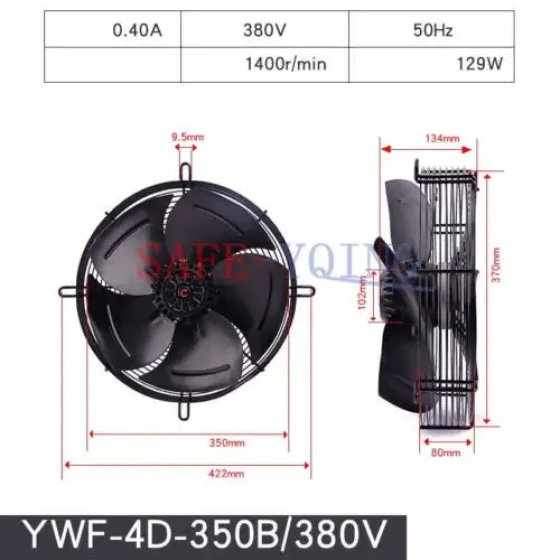 Weiguang External Rotor Fan Ywf4D-350B 380V/50Hz