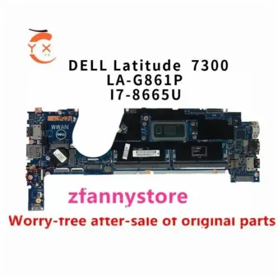 Für Dell Latitude 7300 Laptop Motherboard I7-8665U La-G861P 0174H6 174H6