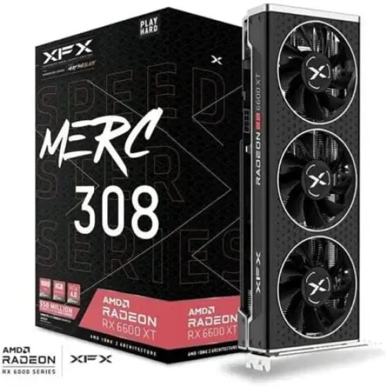 Xfx Speedster Merc 308 Amd Radeon Rx 6600 Xt Schwarz (Rx-66Xt8Tbdq) Feuer