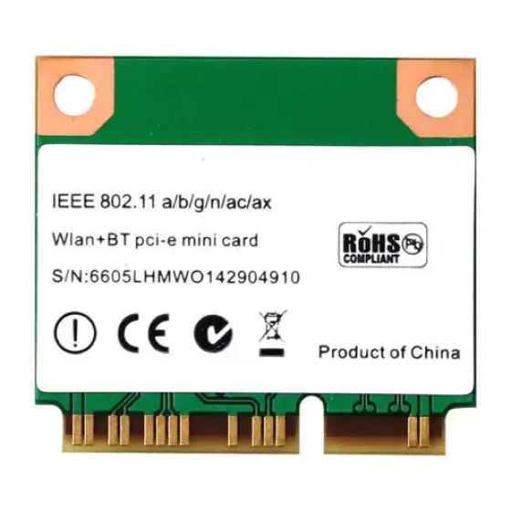 Scheda Wifi 6 Mini Pcie Wifi Dual Band Ax3000H 802.11Ax Adattatore Rete Bluetooth