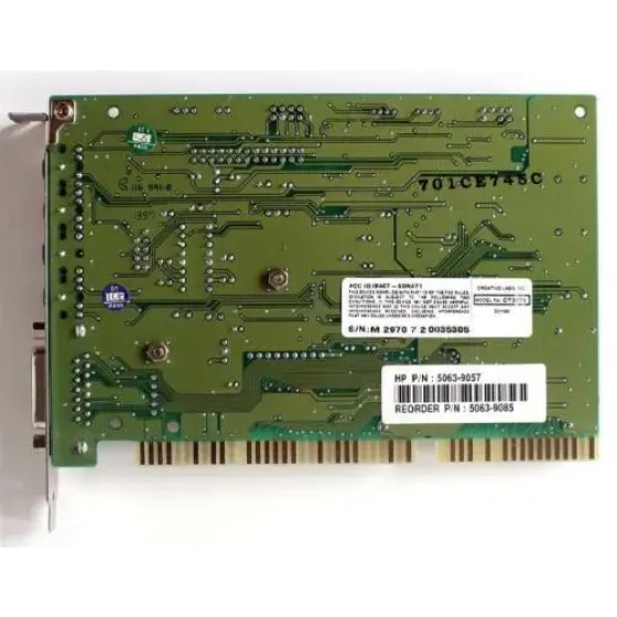 5063-9085 Hewlett Packard / Hp / Creative Labs Isa 16 Bit Sound Card Creative