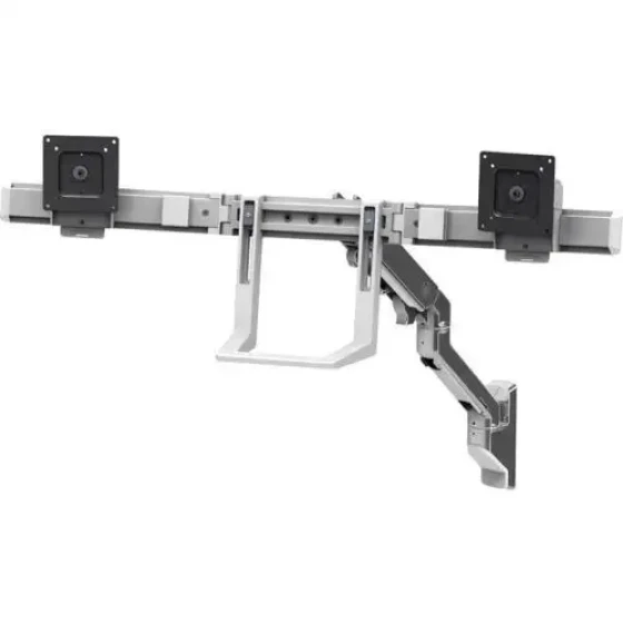 Ergotron-New-45-479-026 _ Hx Wall Dual Monitor Arm (Polished Aluminum)
