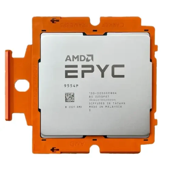 Nuovo Amd Epyc 9554P sbloccato 64Core 128Threads 3.1-3.75Ghz L3Cache 256Mb 360W Sp5