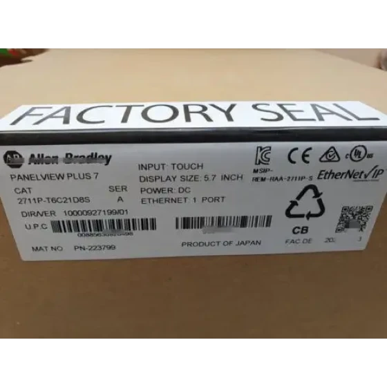 Neu für Allen Bradley 2711P-T6C21D8S Hmi Panelview Plus 7 Grafikterminal