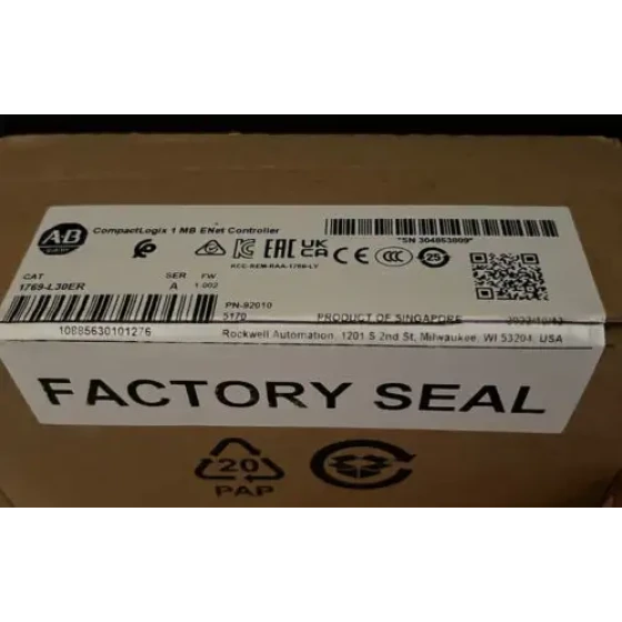 1769-L30Er Allen-Bradley 1769-L30Er Compactlogix 1 Mb Enet Controller Sellado