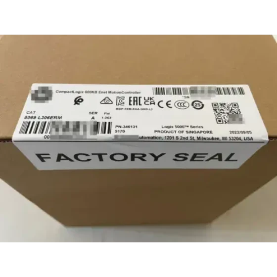 2022 Sellado 1 unidad Procesador Allen-Bradley 5069-L306Erm Ser A Compactlogix