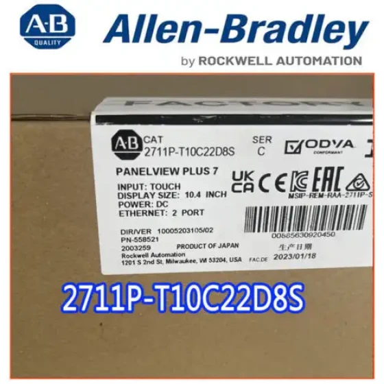 Allen Bradley 2711P-T10C22D8S Touch Screen Brand Seal Stock