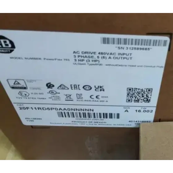 Allen Bradley 20F11Rd5P0Aa0Nnnnn Powerflex Air Cooled 753 Ac Drive