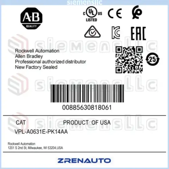 Vpl-A0631E-Pk14Aa Ab Kinetix Vp Low Inertia Servo Motor Spot Goods #Pl