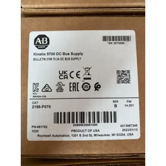 Vorrätig Allen-Bradley 2198-P070 Ser B Kinetix 5700 Dc Bus Power Supply 2198P070