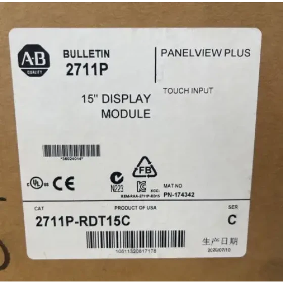 Allen Bradley Anzeigemodul 2711P-Rdt15C / C Hmi Panelview Plus 1500 Touch