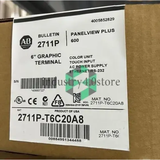 2711P-T6C20A8 Fabrikversiegelt Allen Bradley Schnelle Lieferung