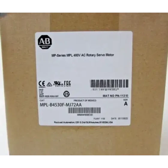 And Original Allen Bradley Mpl-B4530F-Mj72Aa