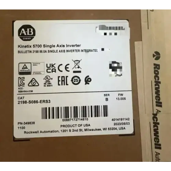 Allen Bradley 2198-S086-Ers3 Kinetix 5700 Inverter Ab 2198S086Ers3