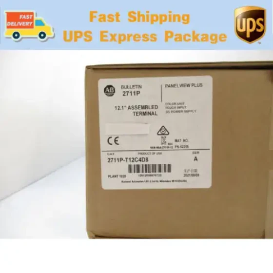 Allen Bradley 2711P-T12C4D8 Panelview Plus Terminal Us ping Ab 2711Pt12C4D8