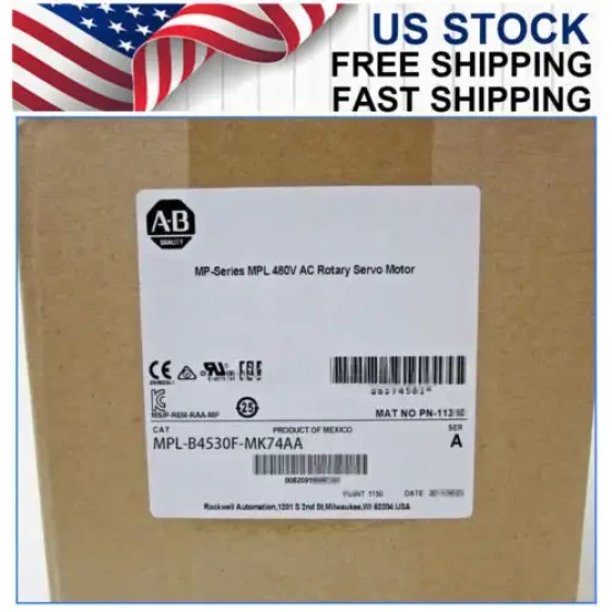 Mpl-B4530F-Mk74Aa Allen Bradley Mp-Series Mpl 480V Ac Rotary Servo Motor Us