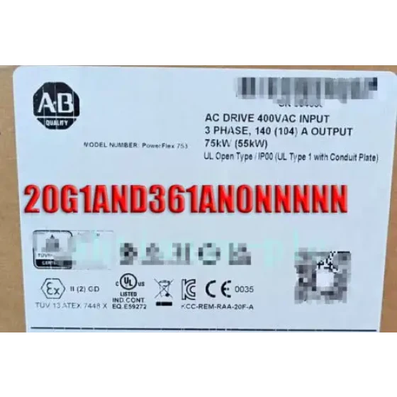 Allen Bradley 20G1And361An0Nnnnn Powerflex 755 Vfd 300 Hp Marke