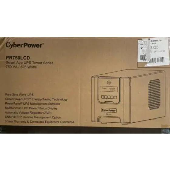 Cyberpower - Pr750Lcd - Smart App 750Va / 525W Sinuswellenleitung Interaktive Verstärker