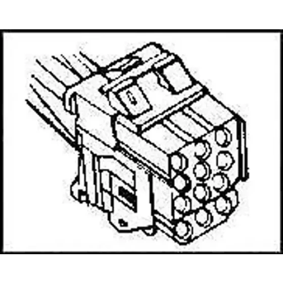 Te Connectivity / Amp 1-640525-0 Spina e zoccolo Alloggiamento Spina Nylon 50 Pezzi