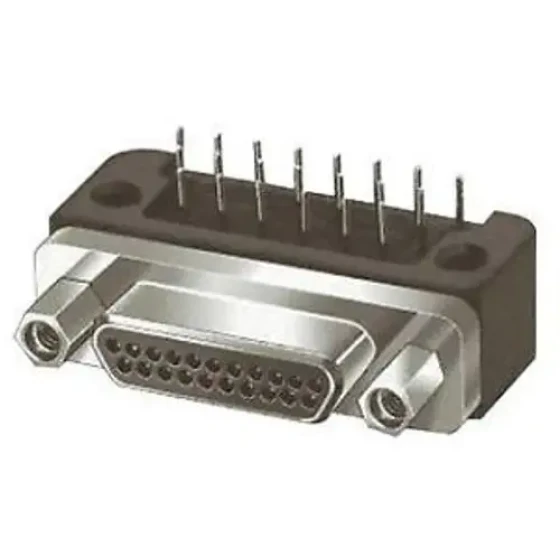 Itt Cannon Mdm-15Pcbrp Micro-D Connector Plug 15Pos Ra-Thd
