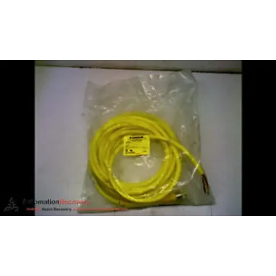 TURCK RKM 56-8M CORDSET 5 POLE FEMALE STRAIGHT 8 METERS SINGLE ENDED