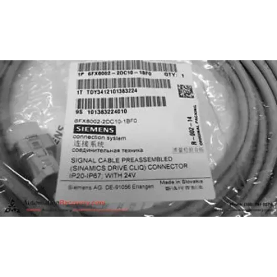 Siemens 6Fx8002-2Dc10-1Bfo Signalkabel Vorkonfektionierter Stecker Ip20