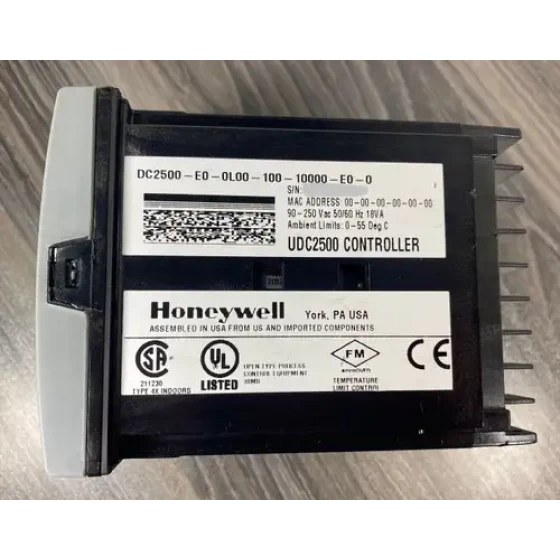 Honeywell DC2500-E0-0L00-100-10000-E0-0 Régulateur numérique universel