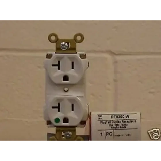 10 Pass Seymour Hospital Grade Receptacles. Pt 8300-W