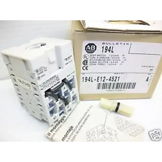 New Allen Bradley 194L-E12-4512 Step Switch Nib