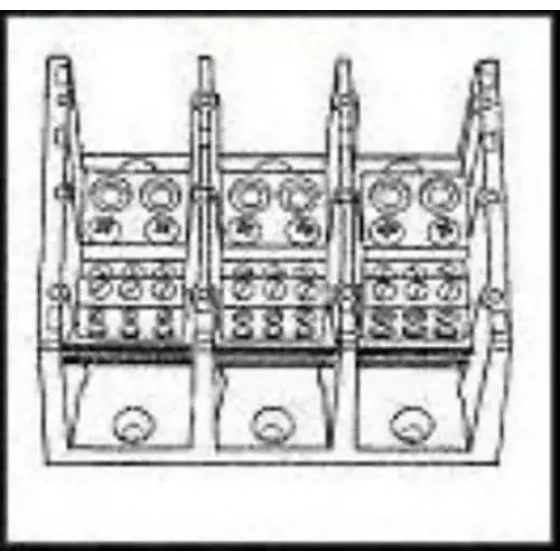 96F4495 Marathon-1423570-Terminal Bloque Barrera 3Pos 14-4Awg