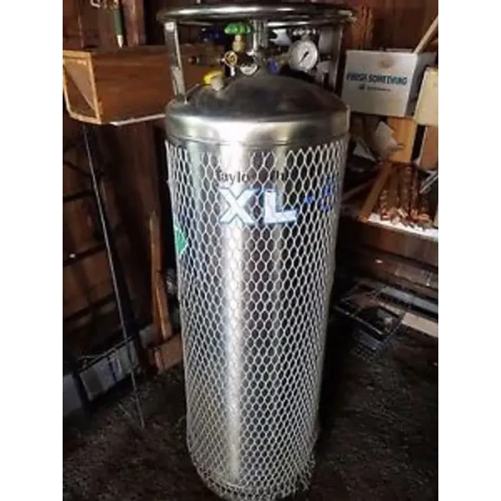 Taylor Wharton Xl-50 Stainless Cryogenic Liquid Nitrogen Dewar Tank Gl50-0C12-M