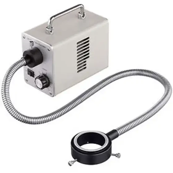 Amscope Led-50Wr 50W Led Fiber Optic O-Ring Light Microscope Illuminator