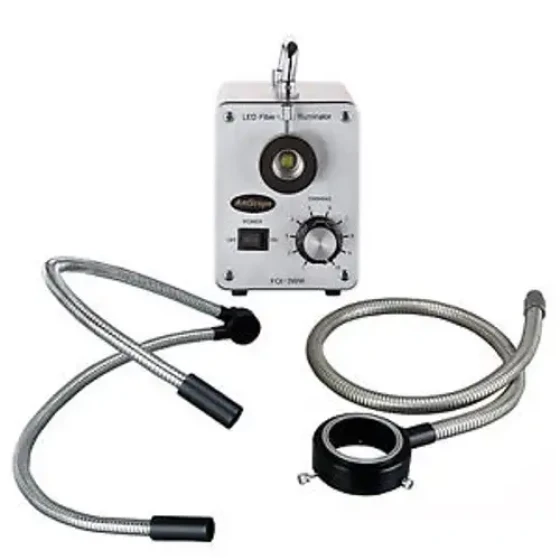 Amscope Led-50Wyr 50W Led Fiber Optic O-Y Light Microscope Illuminator