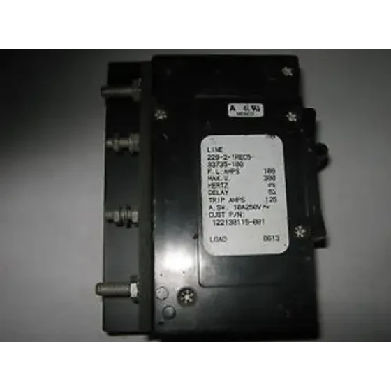 Airpax 229-2-1Rec5-33735-100 Leitungsschutzschalter 100A 300V