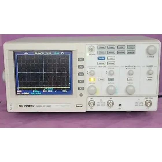 Gw Instek Gds-2102 100Mhz 1Gsa/S Osciloscopio De Almacenamiento Digital Con Interfaz Usb