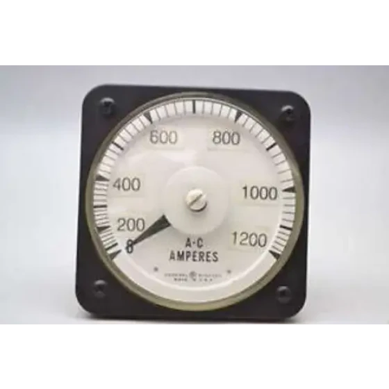 General Electric Ge 50-1031312Snlfs-5Aca 0-1200 A-C Amperes Meter D430304